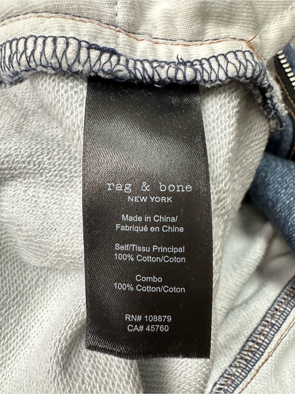 Rag & Bone Miramar Denim Sofie High Rise Wide Leg Sweatpant Jeans Venice Size 28 - Picture 9 of 14